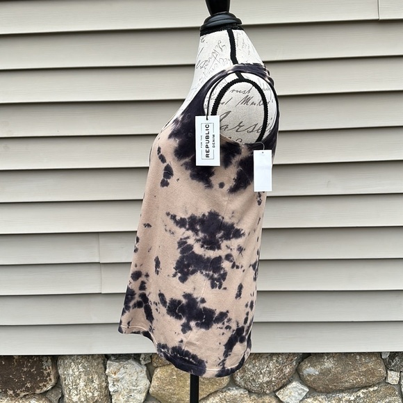 FOR THE REPUBLIC DENIM Tie Dye Cotton Tank Top - Picture 4 of 12